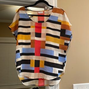 Women’s multi color print shirt